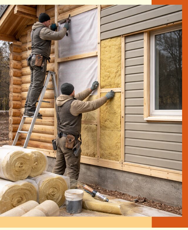 Утепление деревянного дома в Минеральных Водах от 6422 руб./м2 — заказать работы | ТепломастерМнр