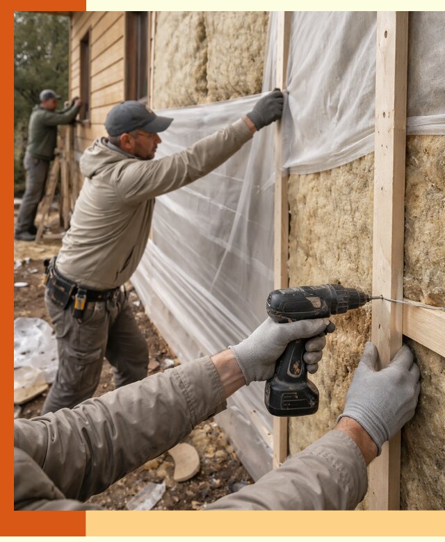 Утепление дома из бруса в Минеральных Водах качественно и долговечно
