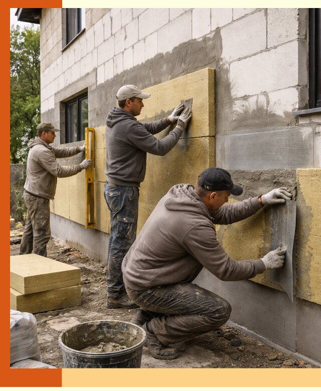 Утепление дома из газобетона в Минеральных Водах качественно и долговечно