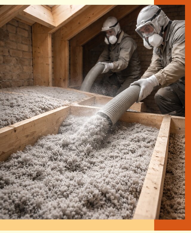 Утепление коттеджа эковатой в Минеральных Водах от 2590 руб./м² — комплексная задувка и монтаж | ТепломастерМнр