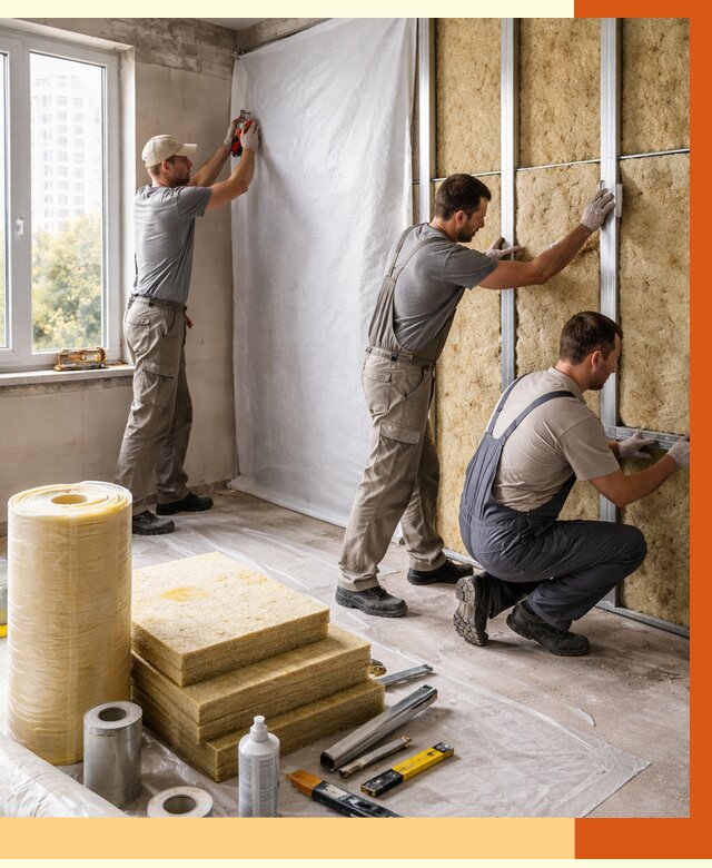 Утепление квартиры в Минеральных Водах от 4661 руб/м2 — утеплить квартиру изнутри и снаружи | ТепломастерМнр