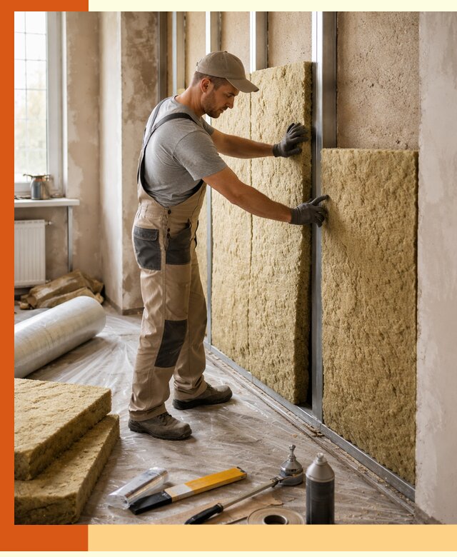 Утепление квартиры в Минеральных Водах — комплексная теплоизоляция стен и полов