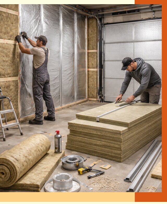 Утепление гаража в Минеральных Водах от 4661 руб/м2 — комплексное утепление ворот и стен | ТепломастерМнр