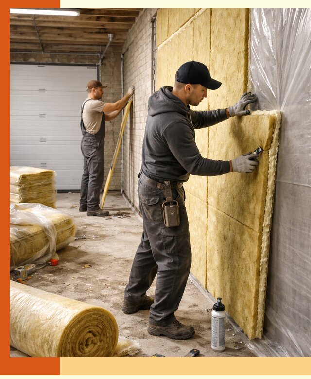 Утепление гаража под ключ в Минеральных Водах — все виды теплоизоляции