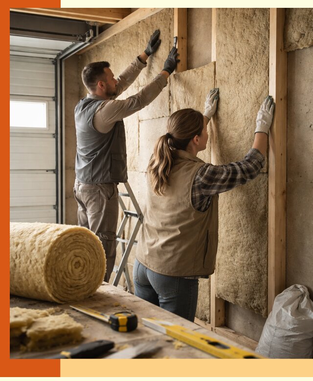 Утепление гаража изнутри в Минеральных Водах: быстро и надежно