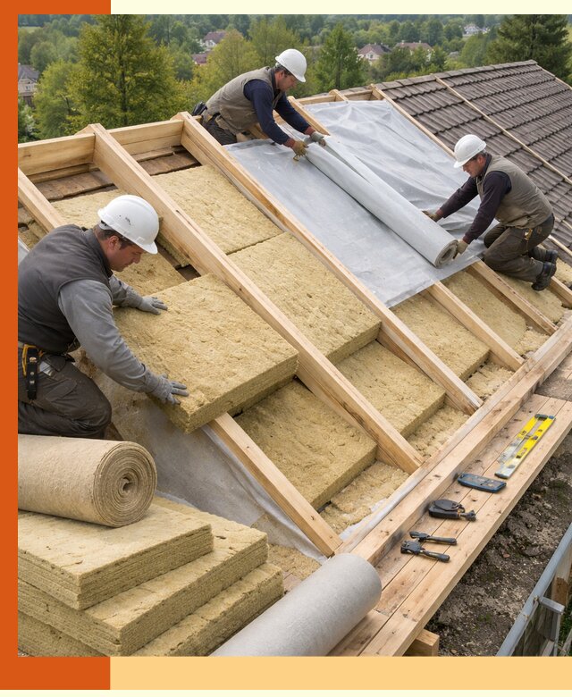 Утепление скатной крыши в Минеральных Водах качественно и надёжно