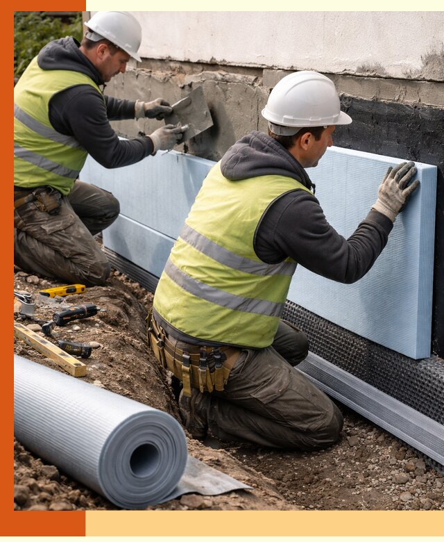 Утепление фундамента снаружи в Минеральных Водах — профессиональная теплоизоляция