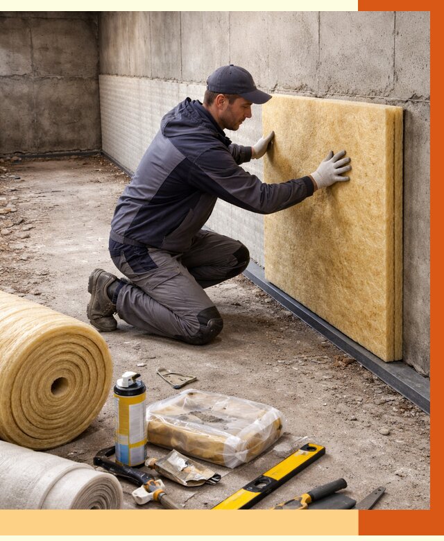 Утепление фундамента изнутри в Минеральных Водах от 4350 руб./м2 — работы под ключ | ТепломастерМнр