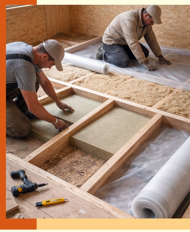 Профессиональное утепление деревянного пола в Минеральных Водах