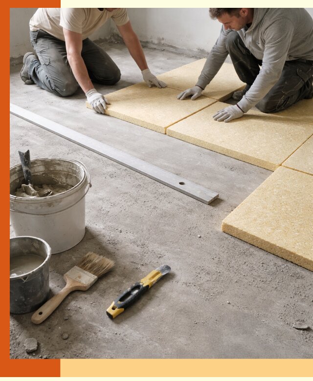 Утепление бетонного пола в Минеральных Водах профессионально и недорого