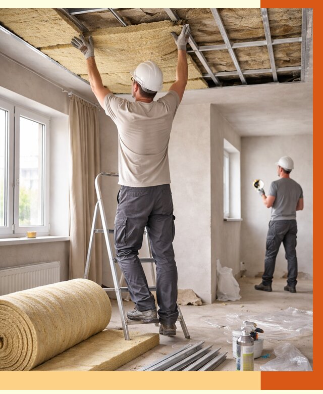 Утепление потолка в частном доме в Минеральных Водах от 984 руб./м² — работы под ключ | ТепломастерМнр