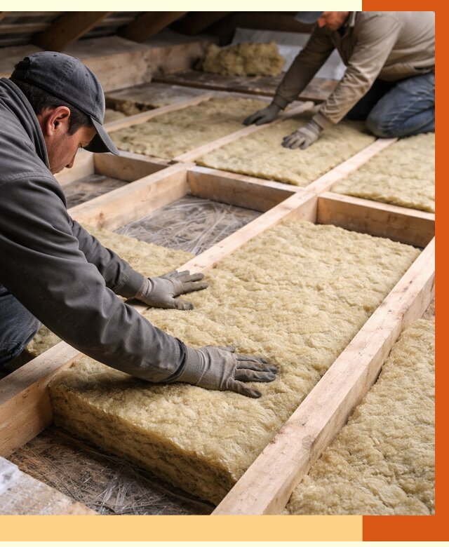 Утепление чердака минватой в Минеральных Водах от 3625 руб/м2 под ключ | ТепломастерМнр