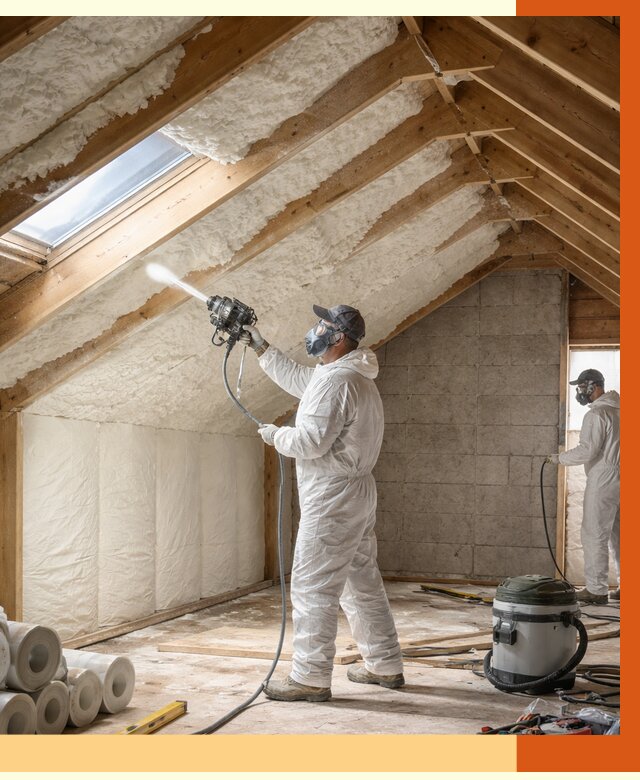 Утепление мансарды ППУ в Минеральных Водах от 2848 руб./м² — заказать под ключ | ТепломастерМнр