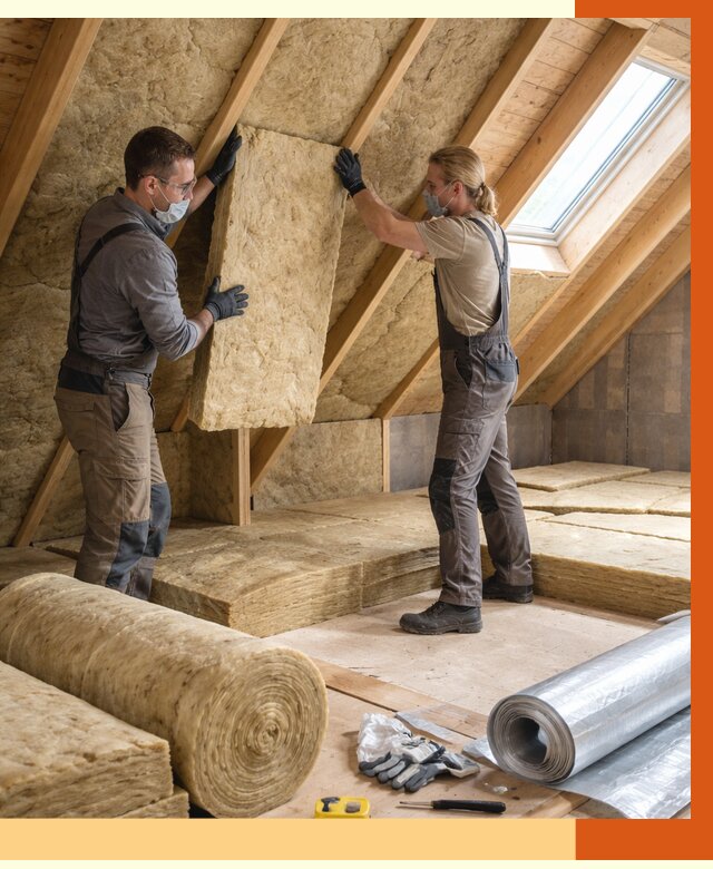 Утепление мансарды минватой в Минеральных Водах от 4350 руб./м2 — монтаж и пароизоляция | ТепломастерМнр