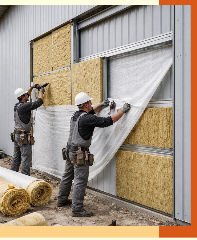 Утепление металлического склада в Минеральных Водах от 4661 руб/м2 — комплексное утепление под ключ | ТепломастерМнр