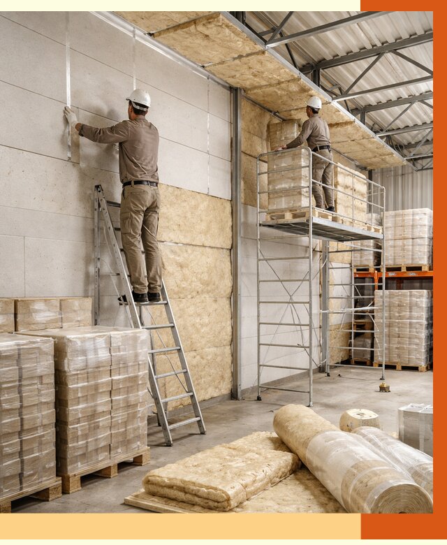 Утепление склада готовой продукции в Минеральных Водах от 2020 руб./м2 — комплексно | ТепломастерМнр