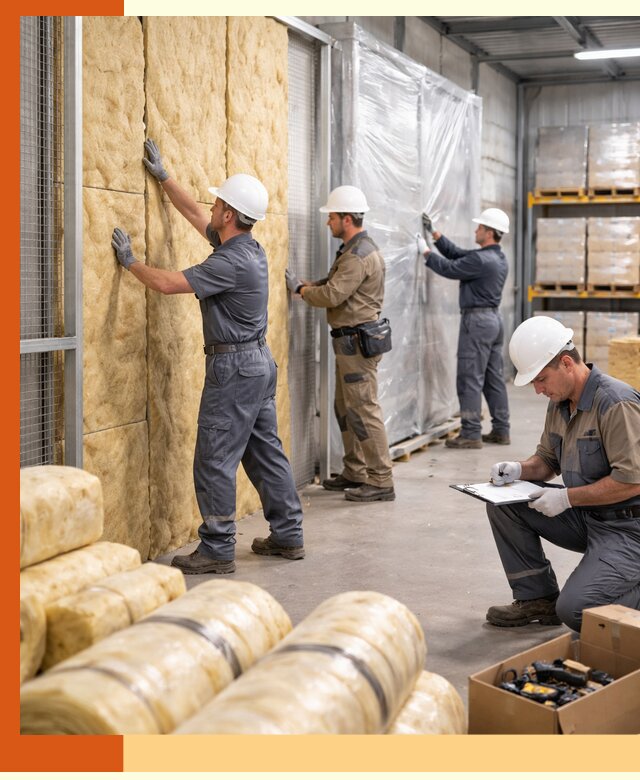 Утепление склада готовой продукции в Минеральных Водах качественно и быстро