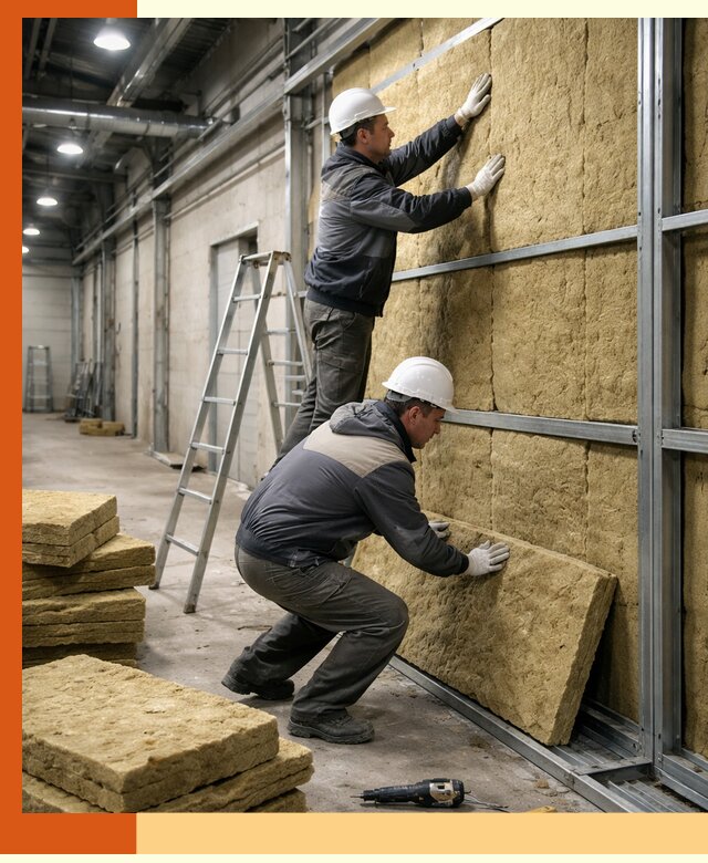 Утепление цеха под ключ в Минеральных Водах с гарантией качества