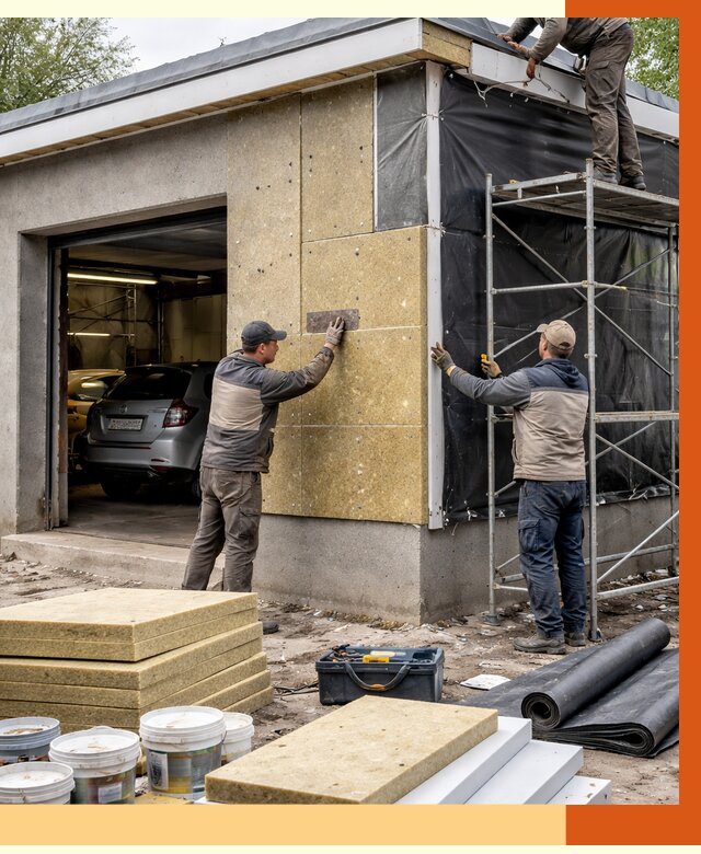 Утепление автосервиса в Минеральных Водах ппу, пеноизоляция, от 15019 руб/м2 — ТепломастерМнр