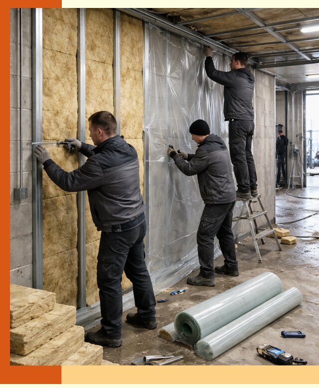 Профессиональное утепление автомойки в Минеральных Водах для любого типа помещений