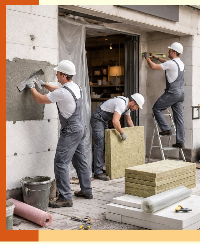 Утепление кафе в Минеральных Водах: профессиональная теплоизоляция и монтаж