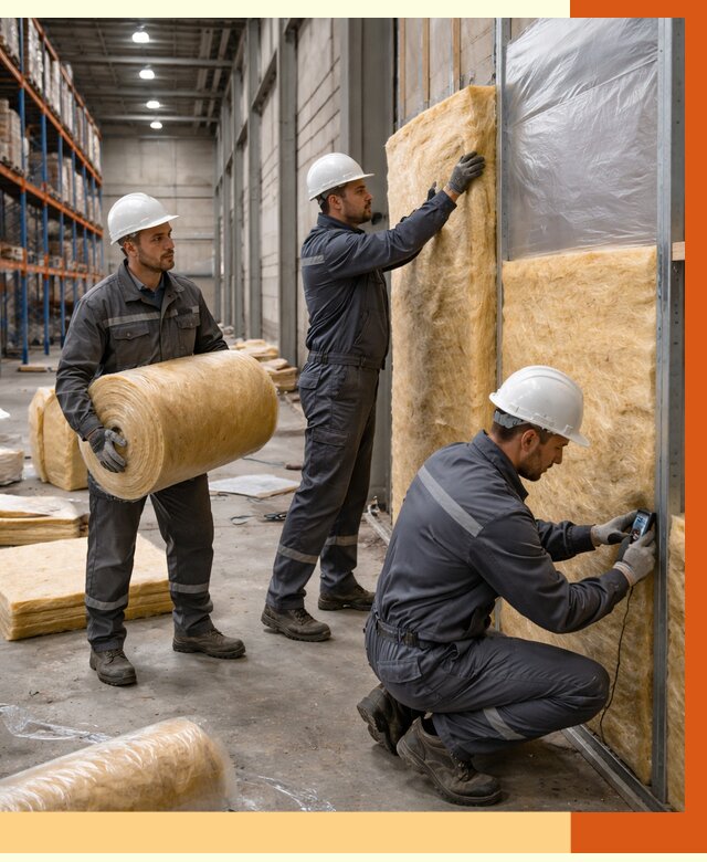 Утепление логистического центра в Минеральных Водах от 4661 руб/м² под ключ | ТепломастерМнр