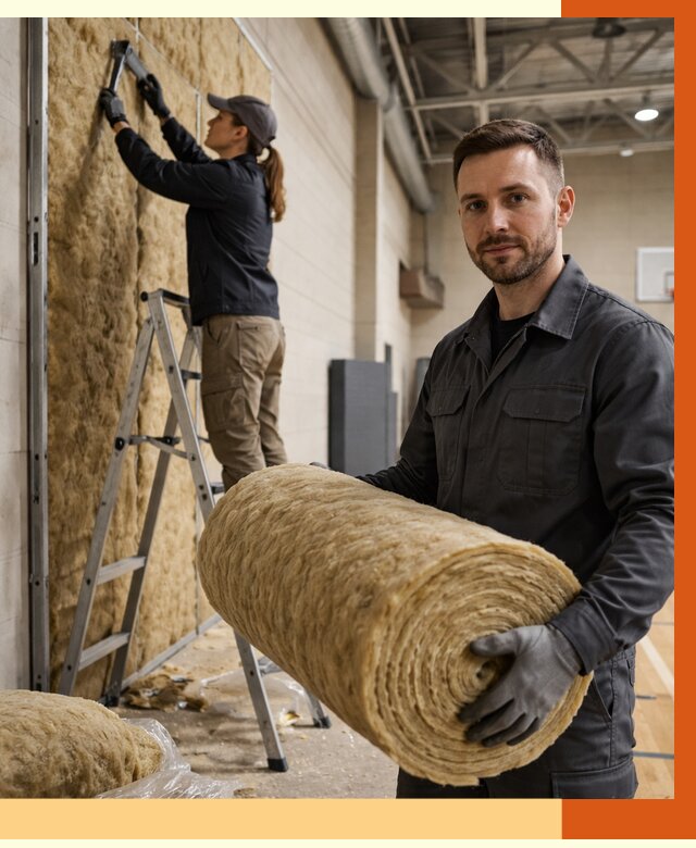 Утепление спортзала в Минеральных Водах от 7769 руб/м2 — комплексное утепление под ключ | ТепломастерМнр