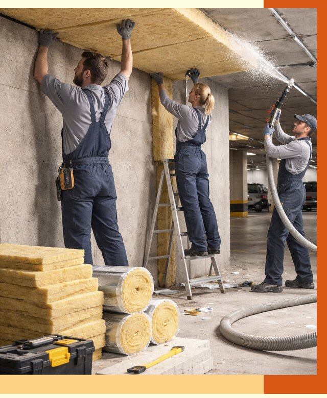 Утепление паркинга в Минеральных Водах от 7043 руб./м2 — работы под ключ | ТепломастерМнр