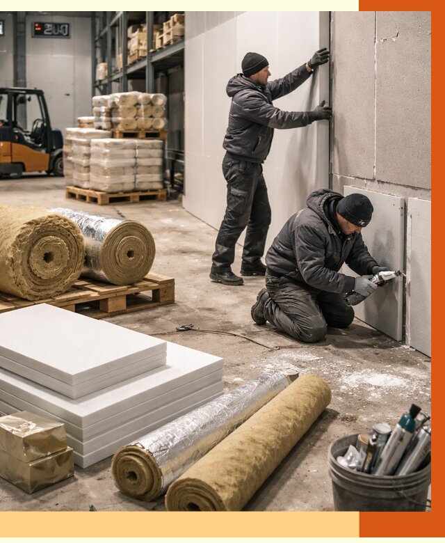 Утепление холодного склада в Минеральных Водах от 8804 руб/м2 — комплексное под ключ | ТепломастерМнр