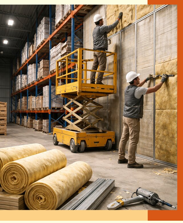 Утепление торгового склада в Минеральных Водах от 3315 руб/м2 — комплексно и под ключ | ТепломастерМнр