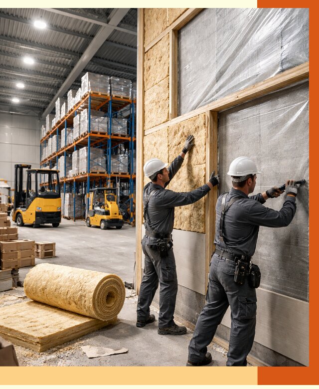 Утепление склада с техникой в Минеральных Водах от 4350 руб./м2 — комплексно под ключ | ТепломастерМнр