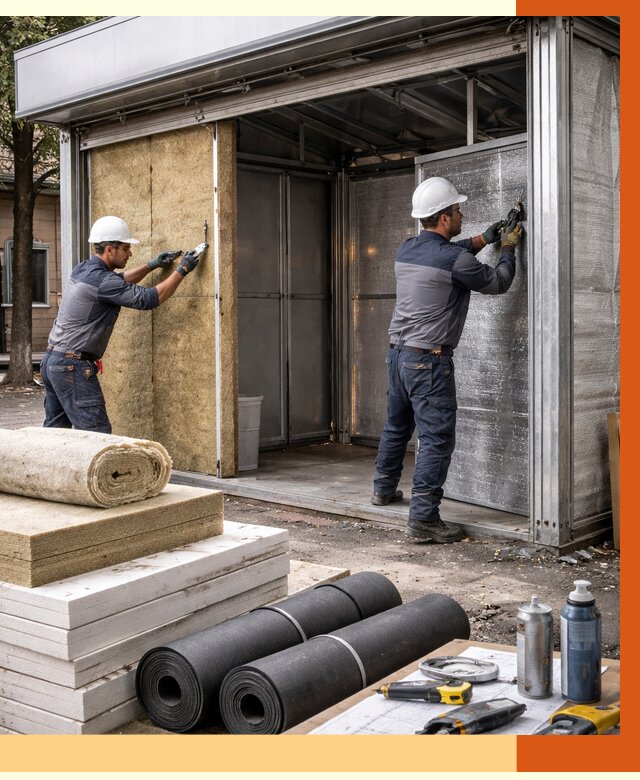 Утепление павильона шаурма в Минеральных Водах под ключ от 1243 руб. за м² | ТепломастерМнр