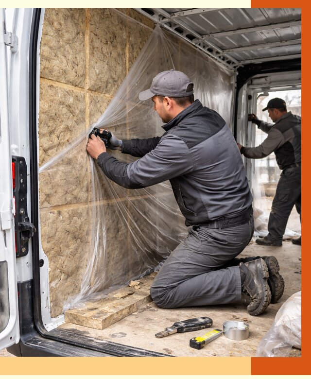 Утепление фургона в Минеральных Водах от 17091 руб/м2 — утепление фургона ППУ и кузова | ТепломастерМнр