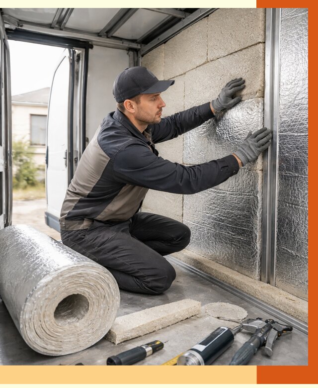 Утепление фургона рефрижератора в Минеральных Водах от 12948 руб./м² под ключ | ТепломастерМнр