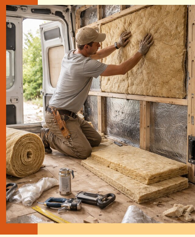 Утепление кемпера под ключ в Минеральных Водах с гарантией качества