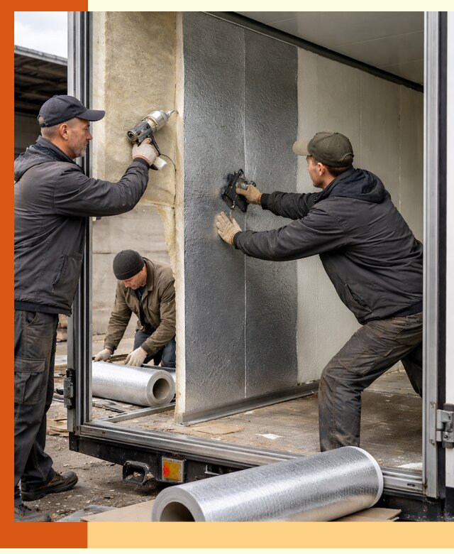 Утепление холодильного кузова в Минеральных Водах — монтаж и теплоизоляция