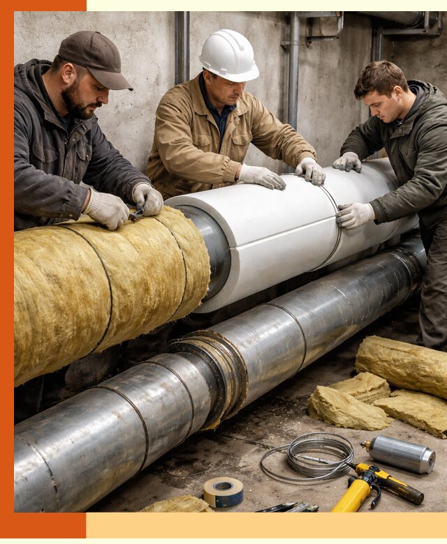 Утепление трубопровода в Минеральных Водах с гарантией энергоэффективности