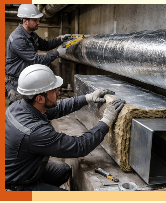 Профессиональное утепление воздуховодов и теплоизоляция в Минеральных Водах