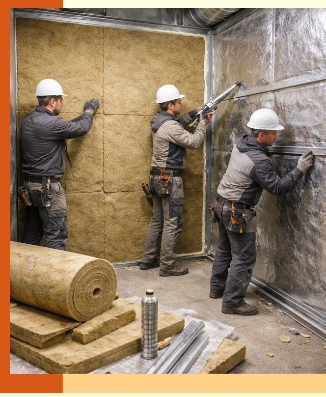 Утепление венткамеры в Минеральных Водах — качественная теплоизоляция и шумопоглощение