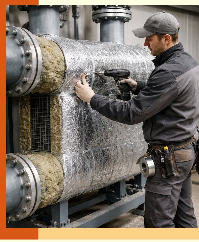 Утепление теплообменника в Минеральных Водах — профессиональная теплоизоляция оборудования