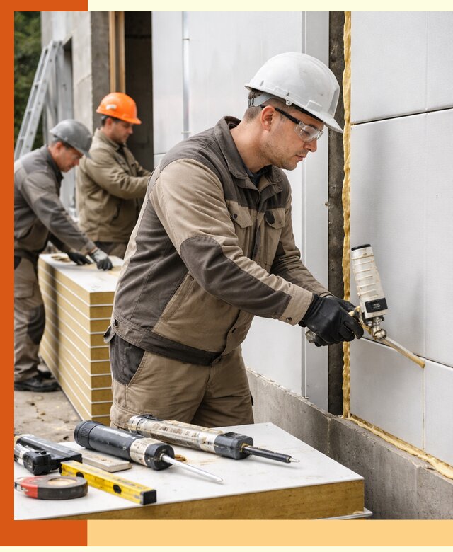 Утепление сэндвич-панелей пенополиуретаном в Минеральных Водах
