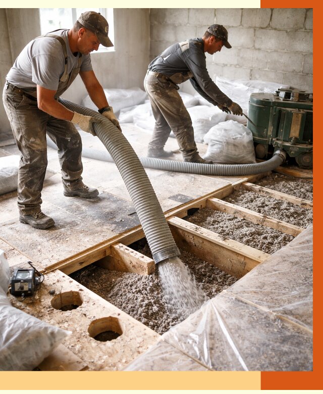 Заполнение пустот перекрытий в Минеральных Водах от 4661 руб. под ключ | ТепломастерМнр