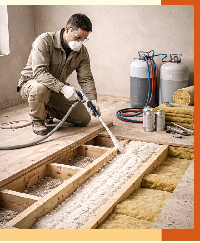 Заполнение полостей межэтажного перекрытия в Минеральных Водах от 4350 руб. | ТепломастерМнр