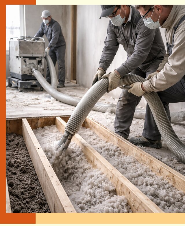 Заполнение полостей межэтажного перекрытия в Минеральных Водах эффективно и герметично