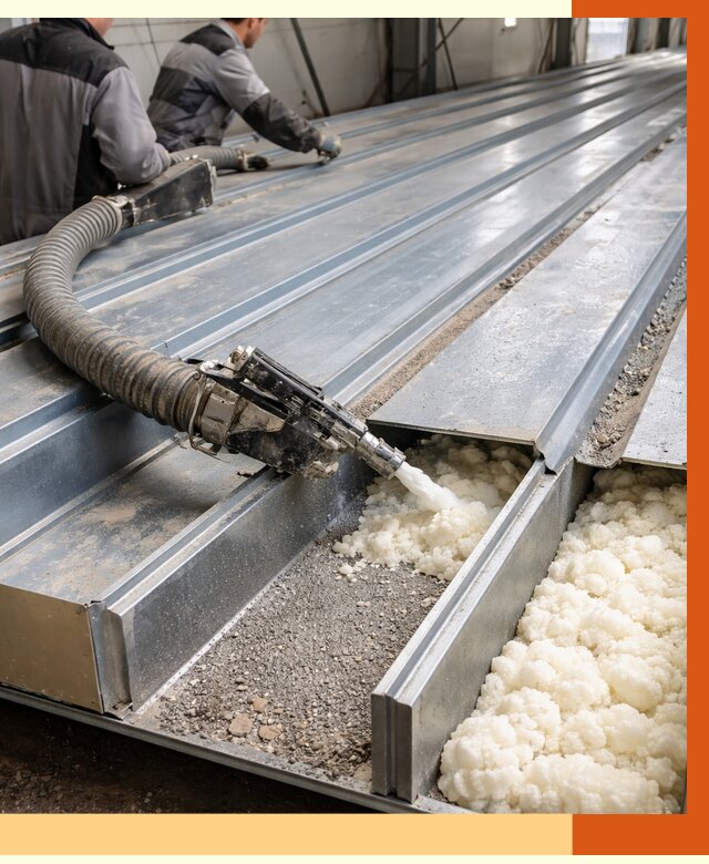 Заполнение пустот кровельных панелей в Минеральных Водах от 7458 руб. под ключ | ТепломастерМнр