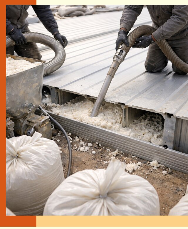 Заполнение пустот кровельных панелей пенными и мокрыми герметиками в Минеральных Водах