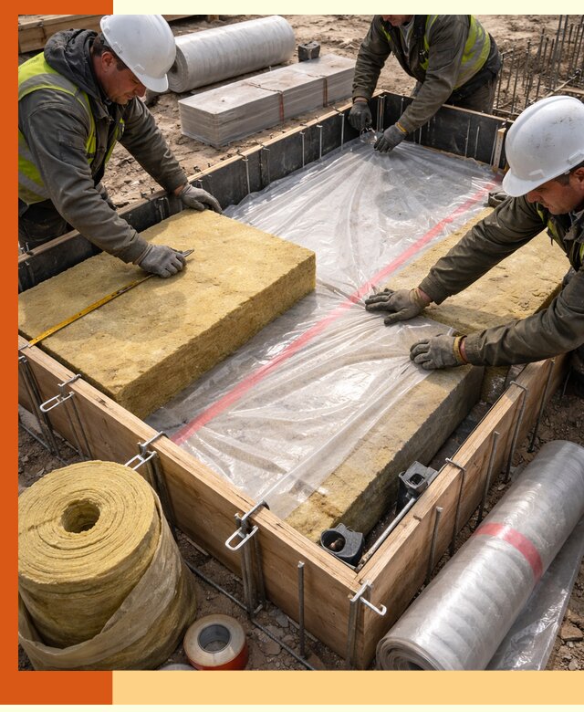 Теплоизоляция опалубки для строительства в Минеральных Водах