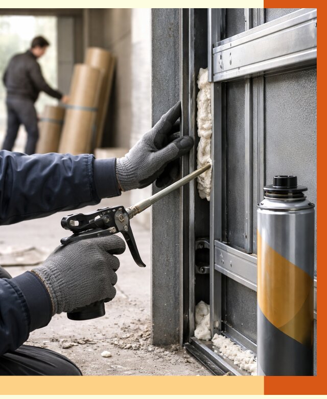 Заполнение пустот ворот в Минеральных Водах от 4661 руб. — заливка ППУ, утепление под ключ | ТепломастерМнр