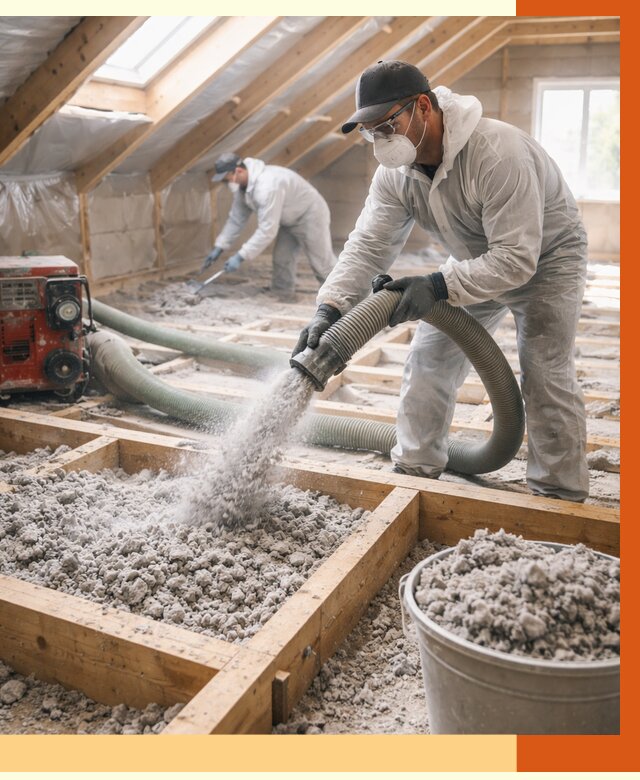 Утепление эковатой в Минеральных Водах от 3056 руб./м2 — монтаж и задувка | ТепломастерМнр