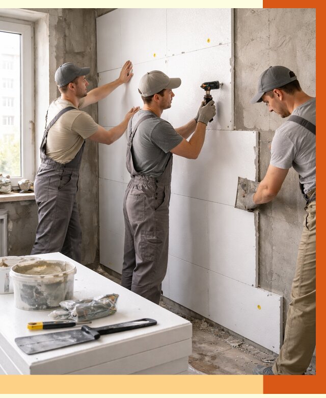 Утепление пенопластом домов и стен в Минеральных Водах от 1916 руб. — ТепломастерМнр